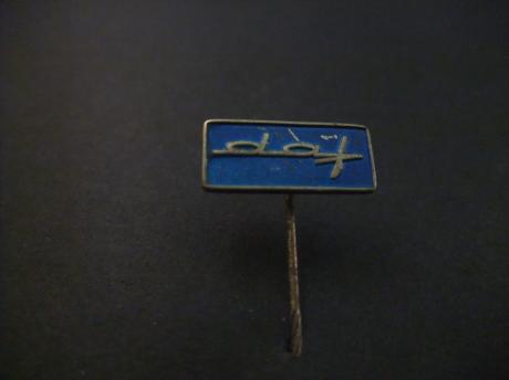 DAF (Van Doorne Automobiel Fabriek) logo blauw (langwerpig)